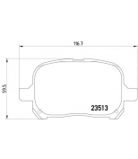 MINTEX - MDB1921 - Колодки торм.диск.пер.Lexus ES 300- 97//Toyota Cam