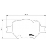 MINTEX - MDB2291 - Колодки тормозные передние / TOYOTA Celica 1.8 16V 11/99->, Corolla 1.8/2.0D-4D