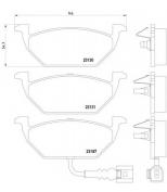 TEXTAR - 2313181 - Колодки тормозные передние дисковые с увеличенным сроком службы