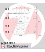 ZIMMERMANN - 231931651 - Комплект тормозных колодок, диско