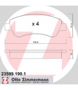 ZIMMERMANN - 235991901 - Комплект тормозных колодок, диско