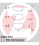 ZIMMERMANN - 236201651 - Комплект тормозных колодок, диско