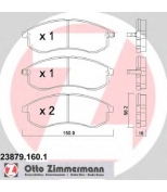 ZIMMERMANN - 238791601 - Гальмiвнi колодки дисковi моз