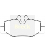 BRECK-LUMAG - 240080070300 - Колодки тормозные  задние без датчиков_Breck