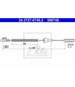 ATE - 24372707462 - Трос стояночного тормоза OPEL ASTRA G (1998-2005) 182 mm