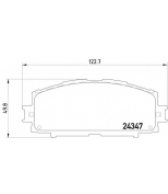 TEXTAR - 2434701 - Колодки торм. TOYOTA YARIS 06- перед.к-т