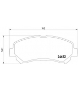 TEXTAR - 2463201 - Комплект тормозных колодок, диско NISSAN QASHQAI (J10) 2.0