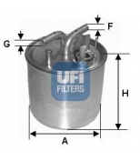 UFI - 2400200 - Топливный фильтр