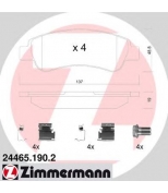 ZIMMERMANN - 244651902 - Колодки тормозные задние PSA, Fiat mit Zubeh