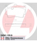 ZIMMERMANN - 245411559 - Комплект тормозных колодок  дисковый тормоз