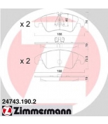 ZIMMERMANN - 247431902 - Колодки AUDI A4/A5 07->