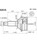 ASVA - MZ41A44 - ШРУС наружный 24x56x28 (MAZDA : ESCAPE TRIBUTE (EP