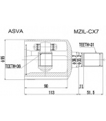 ASVA - MZILCX7 - Шрус внутренний левый 36x36.2x31