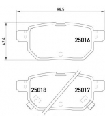 TEXTAR - 2501601 - Колодки торм. зад. TOYOTA Prius 1.8 01/09->