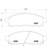 TEXTAR - 2508701 - Комплект колодок дисковых