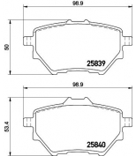 TEXTAR - 2583901 - Колодки дисковые задние