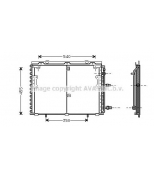 AVA - MS5221 - KDMS221 Конденсер MB W140 91- мех./авт.