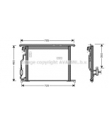 AVA - MSA5280 - KDMS280 Конденсер MB W220 98- 280/320/430/500