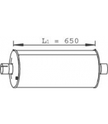 DINEX - 28426 - Резонатор (бочка) глушителя кругл. L=650