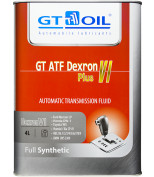 GT OIL 8809059408520 Масло трансмиссионное GT OIL 4л синтетика GT ATF Dexron VI Plus