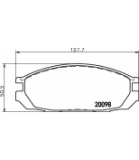 HELLA - 8DB355006251 - Brake Pad Set, disc brake