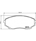 HELLA - 8DB355009641 - колодки тормозные дисковые