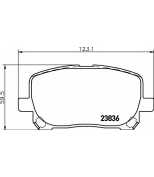 HELLA - 8DB355010221 - Колодки тормозные дисковые