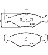 HELLA - 8DB355011031 - колодки тормозные дисковые