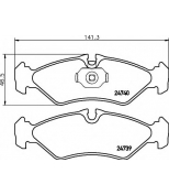 HELLA - 8DB355014421 - Комплект тормозных колодок дисковый тормоз