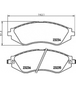 HELLA - 8DB355017141 - Комплект тормозных колодок, дисковый тормоз