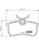 HELLA - 8DB355018411 - колодки тормозные дисковые