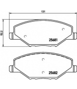 HELLA - 8DB355020521 - Комплект тормозных колодок дисковый тормоз