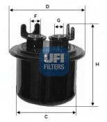 UFI - 3153900 - Фильтр топливный