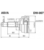 ASVA DW007 ШРУС наружный AYWIPARTS AW1510032 CHEVROLET Aveo 1.4 03-08Ka