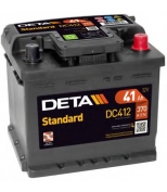 DETA - DC412 - Аккумуляторная батарея 41ah deta standard 12 v 41