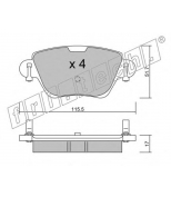 FRITECH - 3280 - Колодки тормозные дисковые задние FORD MONDEO 00->