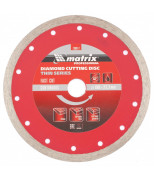 MATRIX 730817 Диск алмазный, отрезной сплошной, 180 х 22,2 мм, тонкий, мокрая резка. MATRIX Professional