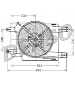 DENSO - DER01011 - Вентиляторы охлаждения двигателя ALFA ROMEO 156 1.8-2.0 97-05