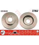 TRW DF4028 Диск тормозной DF4028