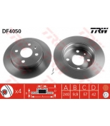 TRW DF4050 Торм.диск зад.[240x10] 4 отв.[min2]
