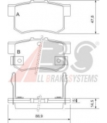 ABS - 36712 - Колодки тормозные дисковые задние HONDA ACCORD Mk VI (CE, CF) 1996/02 - 1998/10