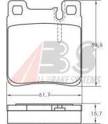 ABS - 36787 - 36787 дисковые колодки abs