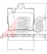 ABS - 37150 - Комп. дисковых торм. колодок