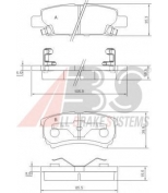 ABS - 37384 - Колодки тормозные задние Mitsubishi Lancer 03-/Outlander 2.0