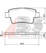 ABS - 37513 - колодки тормозные fiat/alfa/lancia (773639
