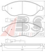 ABS - 37577 - Колодки тормозные перед. PSA Jumper/Boxer//Ducato  2,2-3,0L  06->