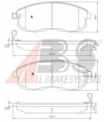 ABS - 37648 - Колодки тормозные