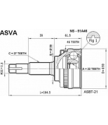 ASVA - NS51A46 - ШРУС НАРУЖНЫЙ 22x56x27 (NISSAN : MAXIMA A31 LAUREL