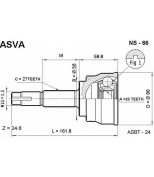 ASVA - NS66 - ШРУС НАРУЖНЫЙ 23x56x27 (NISSAN PRIMERA P11)