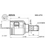 ASVA - NSIUJP16 - ШРУС внутр 23x40x25 NISSAN SUNNY/SE...